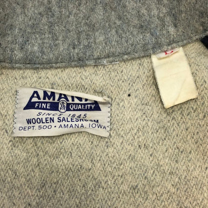 美品◆アマナ ウール ジャケット 60年代想定 グレー メンズ サイズL AMANA 【AFA17】