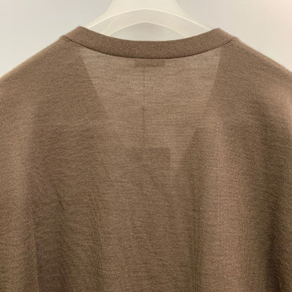 未使用◆キャッシュ＆バルバ カーディガン ウーステッドカシミヤ 150 ブラウン メンズ サイズ2 IMWSW002 Cash&Barba 【AFB27】