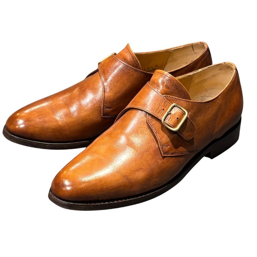 ロイドフットウェア レザーシューズ  シングルモンク 2822ER04 ウォルナット UK8.5E Lloyd Footwear ビジネスシューズ 約27.0cm【LA】【中古】