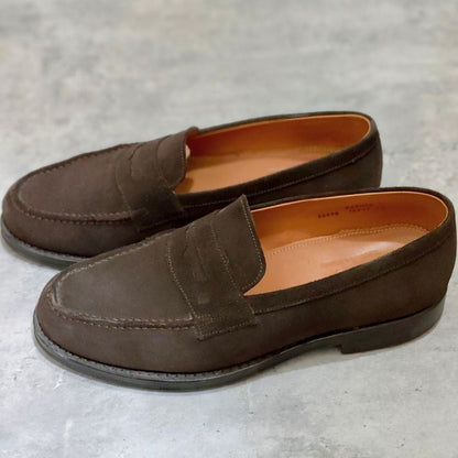 ジャランスリワヤ ローファー 98998 Uチップ スエード ブラウン  サイズUK6.5 メンズ Jalan Sriwijaya ローファー 約25.5cm【LA】【中古】