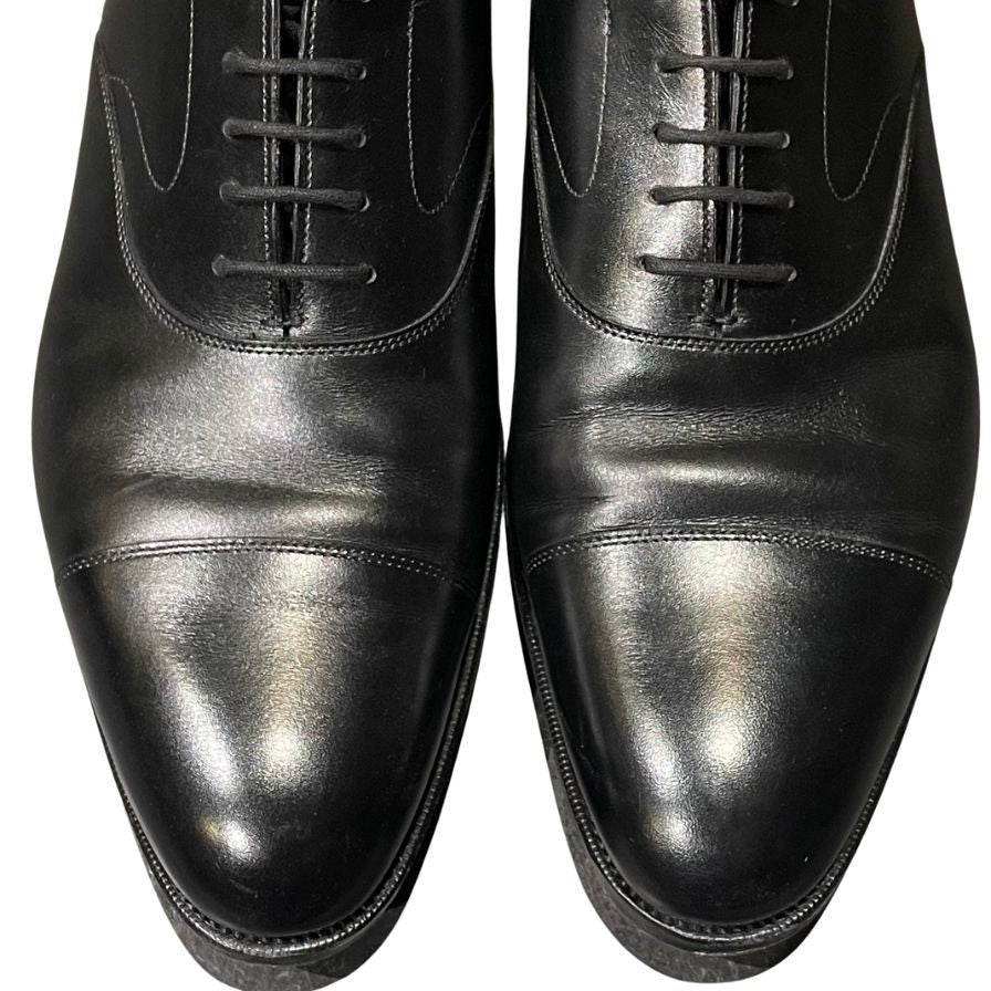 エドワードグリーン レザーシューズ チェルシー ストレートチップ 内羽根 82ラスト メンズ サイズ9D ブラック EDWARD GREEN CHELSEA ビジネスシューズ 約28.0cm【LA】【中古】
