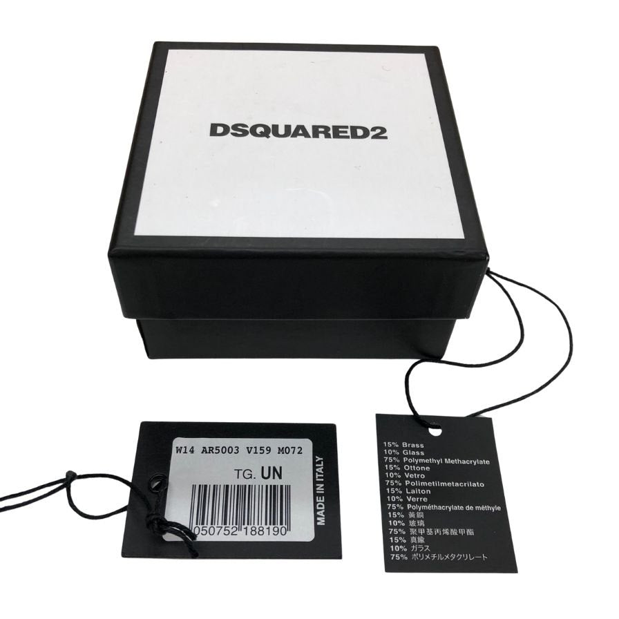 ディースクエアード カフブレスレット ブラウン 鼈甲 レディース バングル DSQUARED2【AFI22】