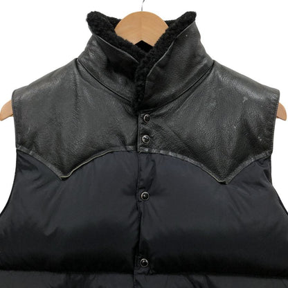 美品◆ロッキーマウンテン フェザーベッド ビームス別注 ダウンベスト CHRISTY VEST ブラック メンズ サイズ40 Rocky Mountain FeatherBed BEAMS 【AFA7】