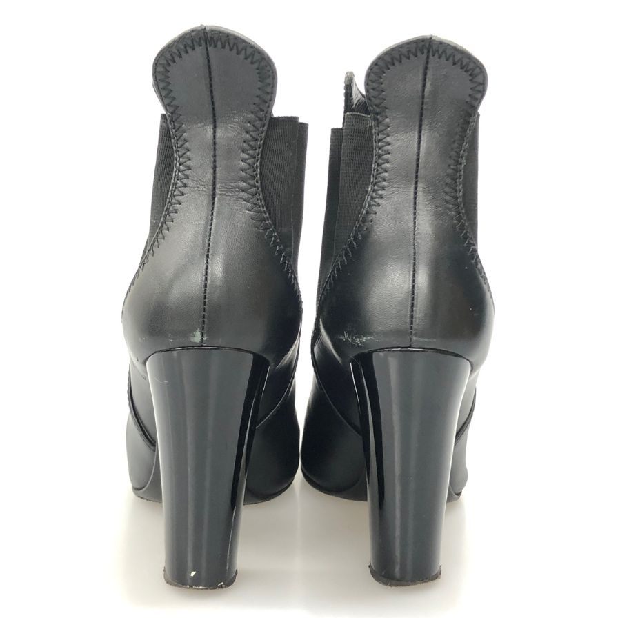 ベロクオイオ ヒールブーツ ブラック サイズ35 VERO CUOIO 約22.5cm【AFC42】