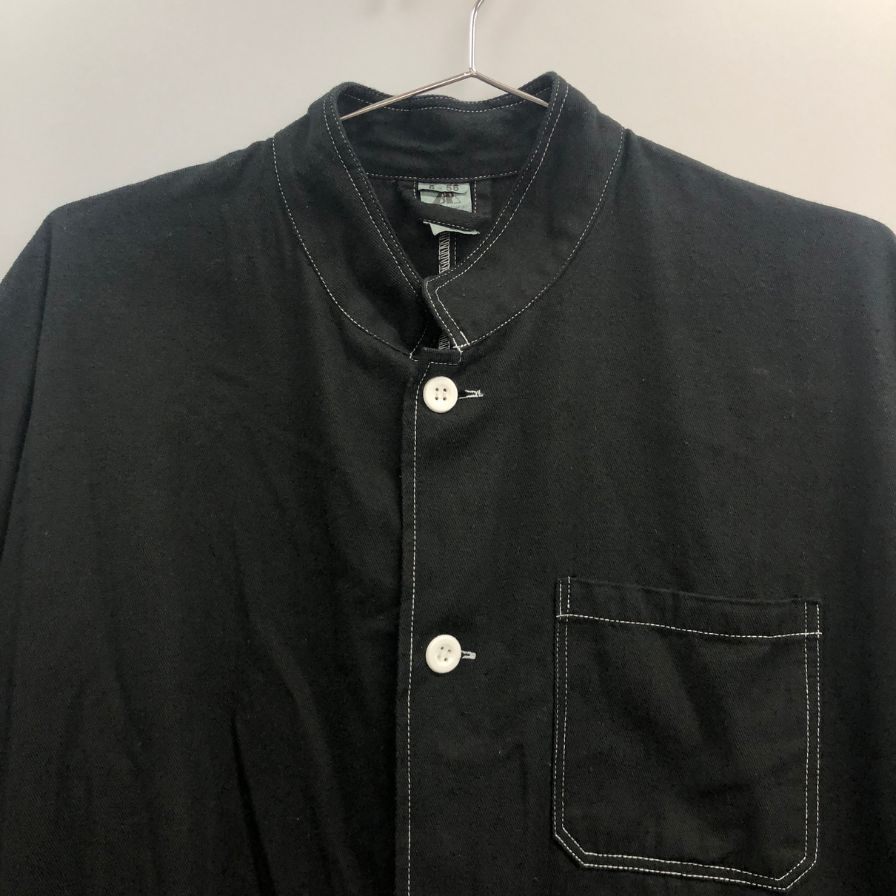 美品◆デルタ BP シャツジャケット アウター コットン100% メンズ チェコサイズ56 ブラック DELTA BP 【AFB19】