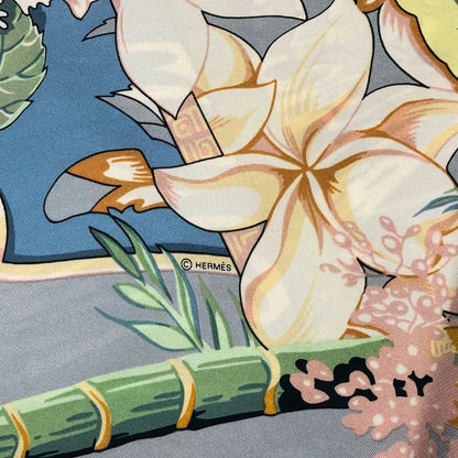 エルメス スカーフ レクタングル ALOHA アロハ 総柄 シルク レディース HERMES【AFI20】