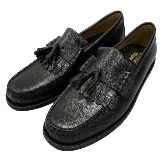 ジーエイチバス ローファー ウィージャンズ シボレザー フリンジ サイズ9 メンズ ブラック G.H.Bass&Co. WEEJUNS Layton ローファー 約28.0cm【LA】【中古】