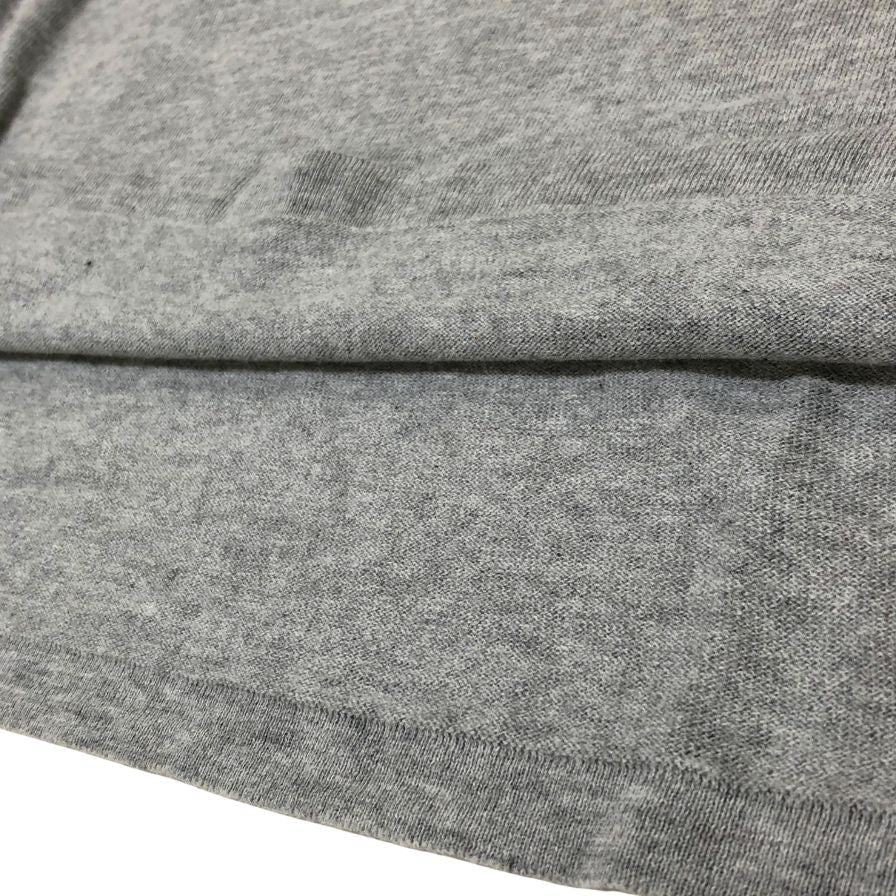 新品同様◆ジョンスメドレー Vネックニット コットン 30G グレー サイズM JOHN SMEDLEY 【AFB32】