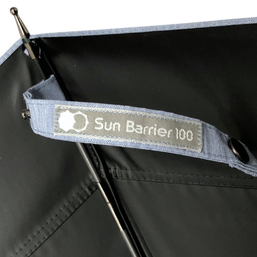 サンバリア 100 日傘 完全遮光生地 持ち手バンブー 55cm Sun Barrier 100
