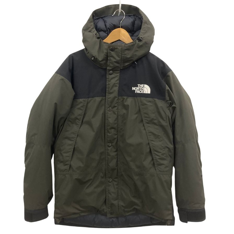 美品◆ザ ノースフェイス マウンテンダウンジャケット ND91737 メンズ サイズL カーキ THE NORTH FACE Mountain Down Jacket メンズ【AFA5】