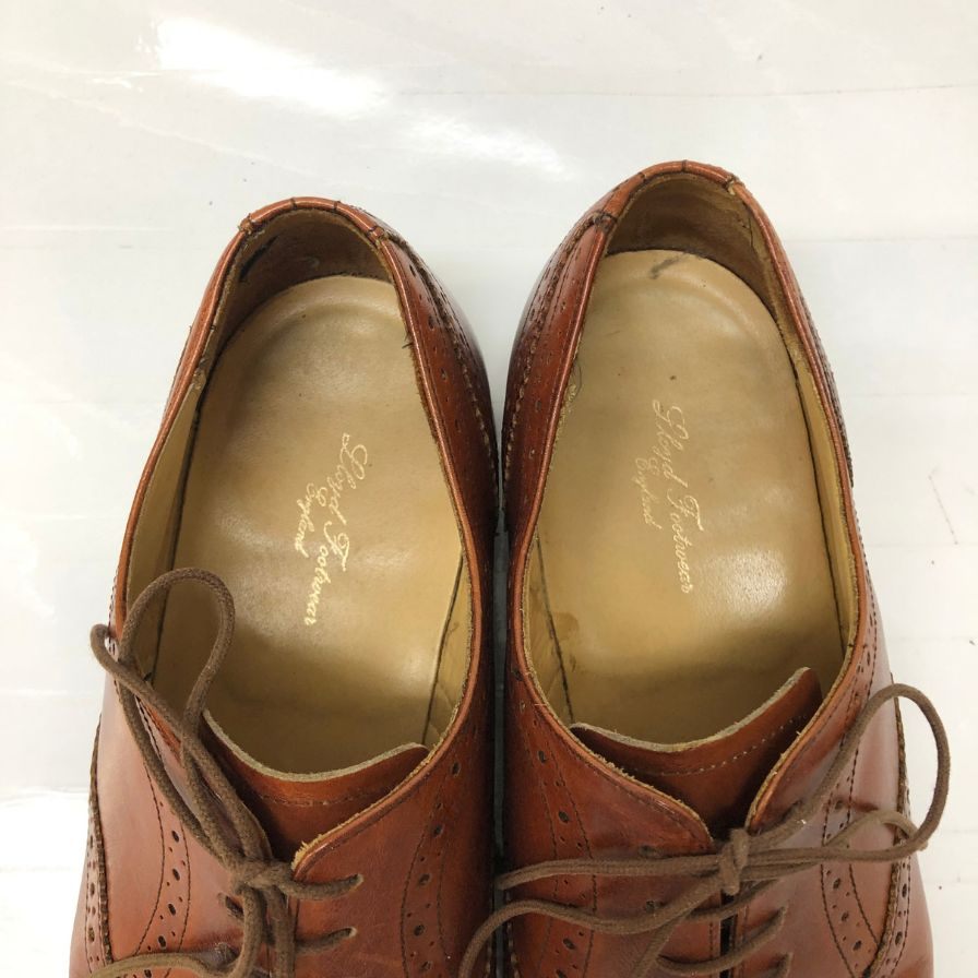 ロイドフットウェア レザーシューズ 2827 ER02 セミブローグ カーフ ブラウン メンズ サイズUK6E Lloyd Footwear 約25.0cm【AFD6】