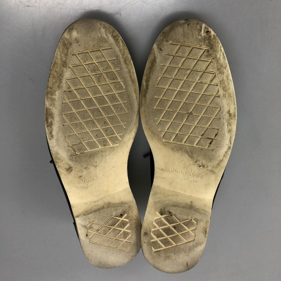 ジョンロブ ISLE デッキシューズ  2099ラスト レザー ネイビー メンズ サイズ8E JOHN LOBB 約27.0cm【AFC41-2】