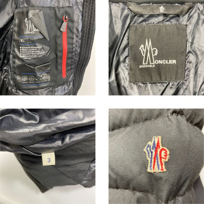 中古■モンクレール グルノーブル ダウンジャケット サイズ3 レディース ブラック  MONCLER LAMOURA 【AFA18】