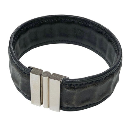 エルメス レザーブレスレット シルバー金具 レディース HERMES