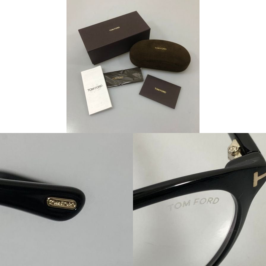 トムフォード  メガネ サングラス   TF 6102-D-B ECO 001 52□19 ブラック TOM FORD【AFB56】