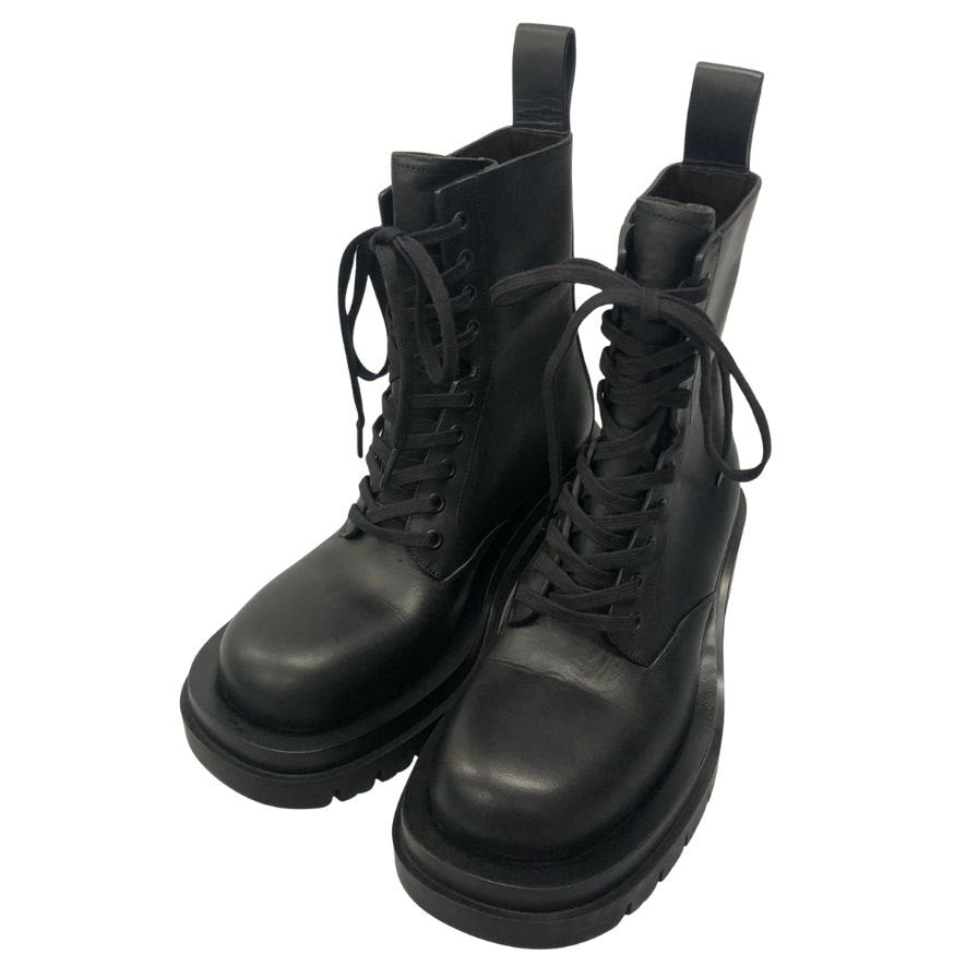 ボッテガヴェネタ ブーツ LUG ANKLE ブラック サイズ36 レディース BOTTEGA VENETA 約22.5cm【AFD8】