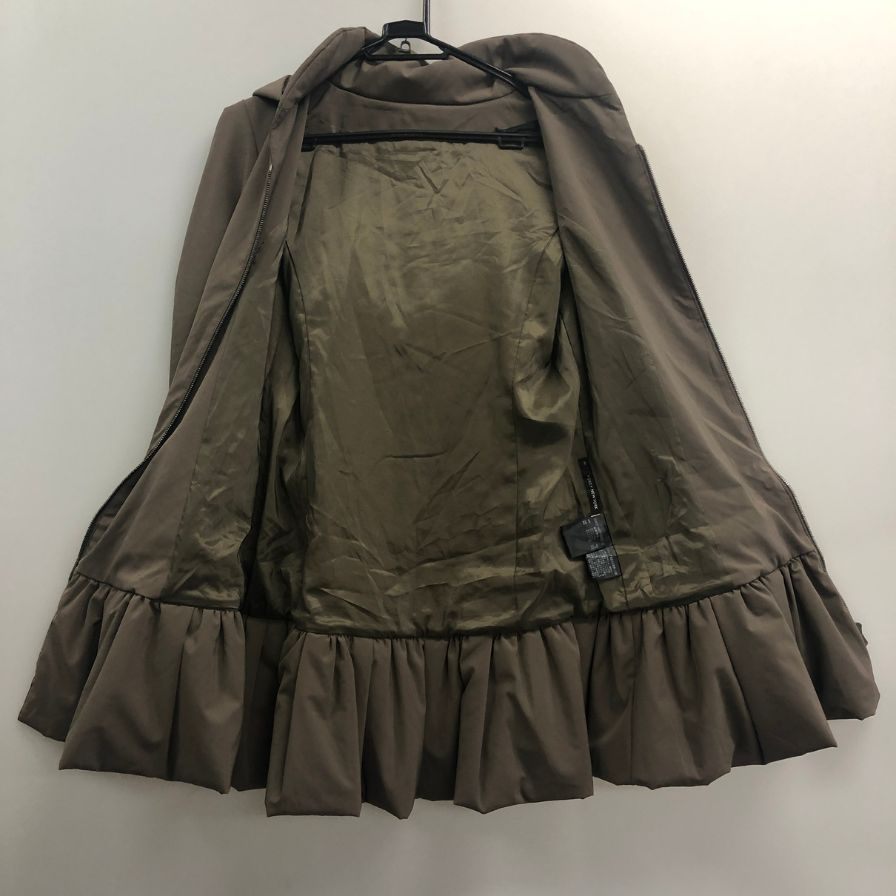 美品◆フォクシーニューヨーク ブリリアントコート チャコールグレー サイズ38 レディース 日本製 FOXEY NEW YORK 【AFA14】