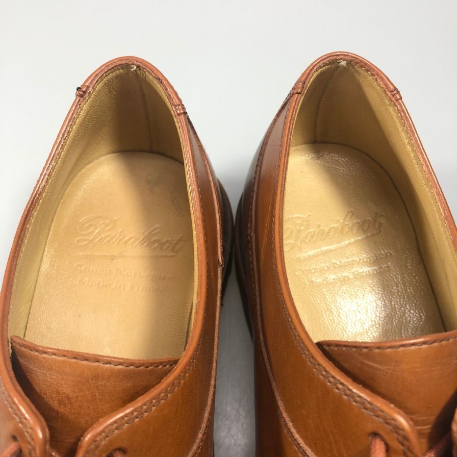 パラブーツ レザーシューズ Uチップ アヴィニョン マロン ブラウン メンズ サイズUK6.5 PARABOOT AVIGNON 約25.0cm【AFD13】