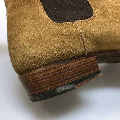 サンローラン パリ サイドゴアブーツ スエード ベージュ サイズUK40.5 SAINT LAURENT  PARIS 約26.5cm【AFC3】