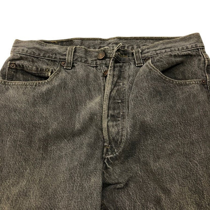 リーバイス 501 デニムパンツ カットオフ ボタン裏653 USA製 グレー系 メンズ W32 L30 LEVI’S 【AFB1】