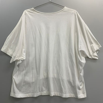 美品◆イッセイ ミヤケ 半袖 カットソー IM21JK7 ホワイト サイズ2 レディース ISSEY MIYAKE 【AFB10】
