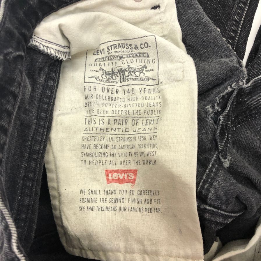 リーバイス デニム 560 90S ボタン裏585 USA製 ブラック メンズ W29 L34 LEVI’S 【AFB44】