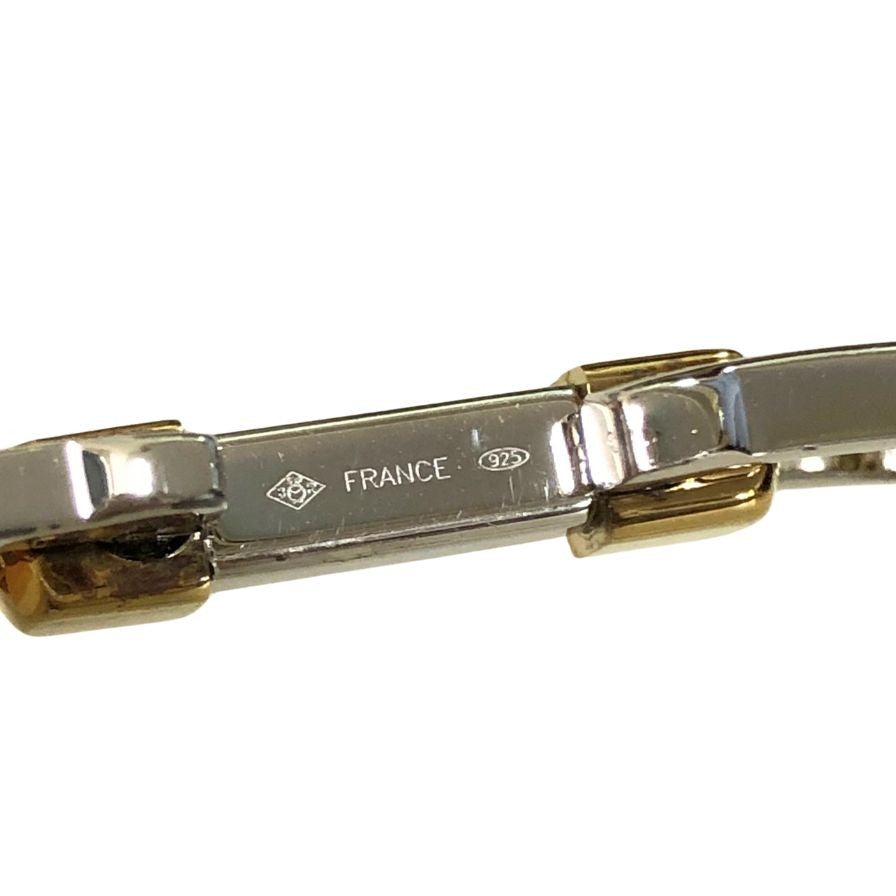 カルティエ カフス Cシェイプ SV925 シルバー×ゴールド CARTIER