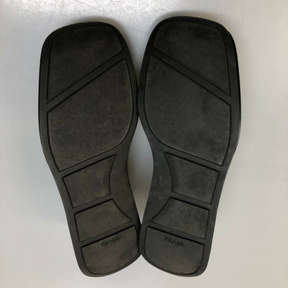 プラダ Uチップ ローファー 883 メンズ サイズ 8ハーフ ブラック PRADA 約26.5cm【AFC29】