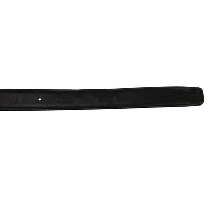 ロエベ レザーベルト ゴールド金具 グレー サイズ34-85 LOEWE【AFI13】