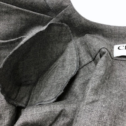 中古◆クリスチャンディオール プレタポルテ ジャケット バンドカラー ウール レディース サイズ7 グレー系 Christian Dior PRET-A-PORTER 【AFB48】
