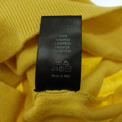 Like new◆ZANIERI Knit V-neck Cashmere Men's Size 3XL Yellow ZANIERI [AFB27] 