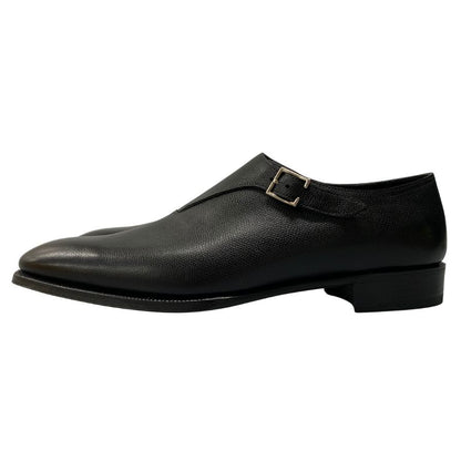 ジョンロブ レザーシューズ コースト シングルモンク カーフ ブラック UK10.5E  メンズ 革靴 JOHN LOBB COAST CALF ビジネスシューズ 約29.0cm【LA】【中古】
