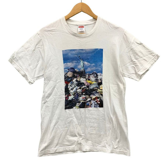 美品◆シュプリーム プリント Tシャツ 22AW Trash Tee ホワイト系 メンズ サイズS Surpreme 【AFB30】