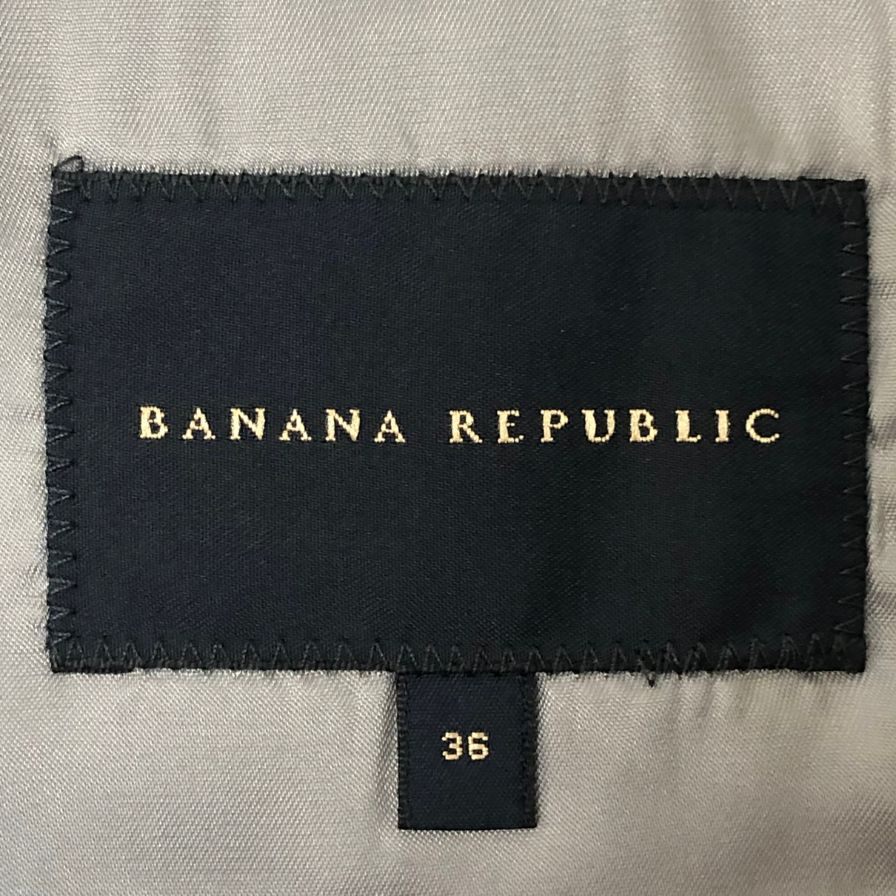 美品◆バナナリパブリック テーラードジャケット 段返り3B グレー メンズ サイズ36 BANANA REPUBLIC 【AFB11】