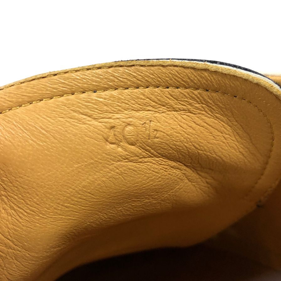エルメス レザースニーカー Hロゴ ホワイト サイズ40.5 メンズ HERMES 約25.5cm【AFC45】