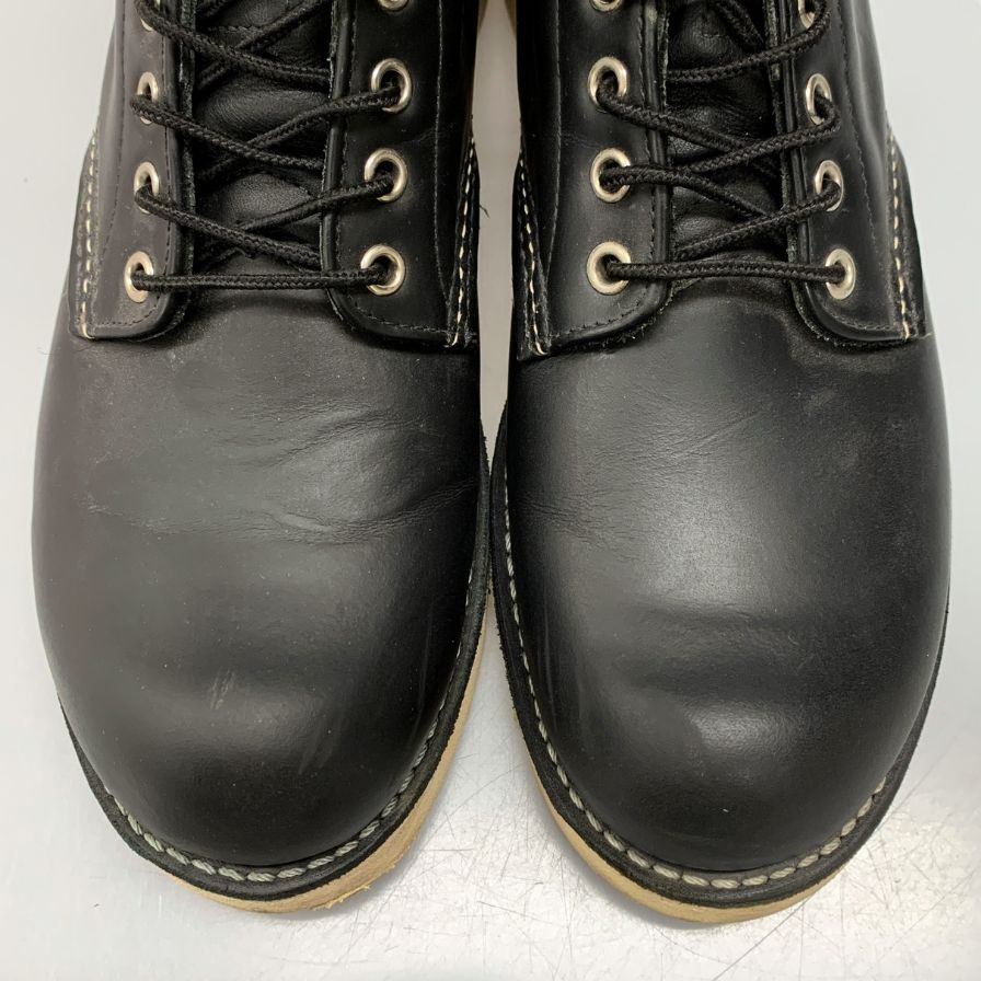レッドウィング アイリッシュセッター ドックタグ  8165 プレーントゥ  ブラック メンズサイズ UK 8.5 A Red Wing 約27.0cm【AFC43】