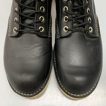 レッドウィング アイリッシュセッター ドックタグ  8165 プレーントゥ  ブラック メンズサイズ UK 8.5 A Red Wing 約27.0cm【AFC43】