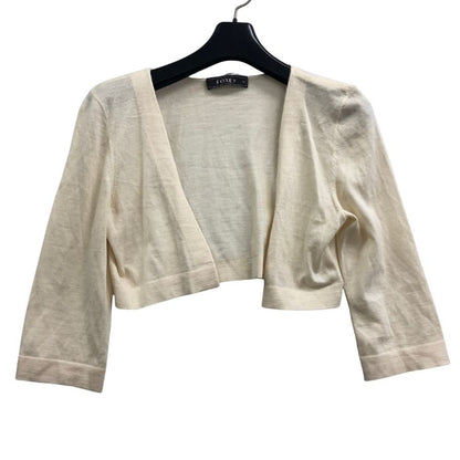 美品◆フォクシー ボレロ カシミヤ×シルク レディース ベージュ サイズ38 FOXEY 【AFB28】