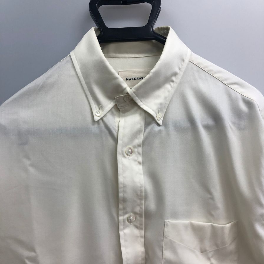 中古◆マーカウェア シャツ  ベージュ サイズ2 メンズ MARKAWEAR 【AFA18】