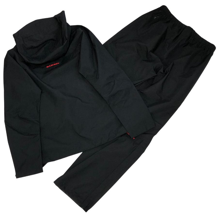 マムート レインスーツ 上下 1010-26551 CLIMATE Rain Suit AF Men ブラック メンズ サイズS MAMMUT【AFB29】