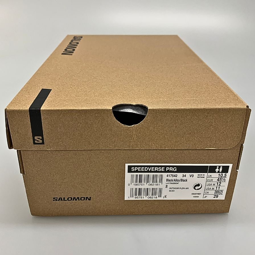 サロモン ローカットスニーカー スピードバース ブラック メンズ サイズ29cm Salomon SPEEDVERSE PRG 約29.0cm【AFD3】