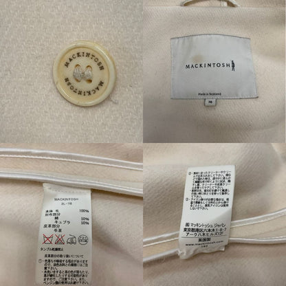 美品◆マッキントッシュ ダッフルコート  2L-7B ウール ホワイト レディース サイズ38 MACKINTOSH 【AFF21】