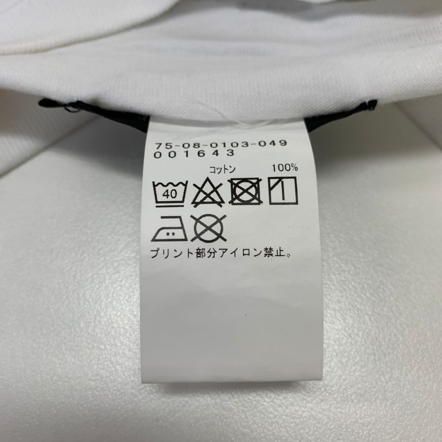 極美品◆ビームスティー Tシャツ 別注オッドタクシー スカートとPUNPEE ホワイト メンズ サイズL BEAMST ODDTAXI 【AFB1】