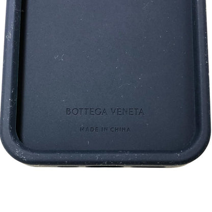 ボッテガヴェネタ iPhoneケース iPhone15Pro ラバー イントレチャート ネイビー系 BOTTEGA VENETA【AFI27】【中古】