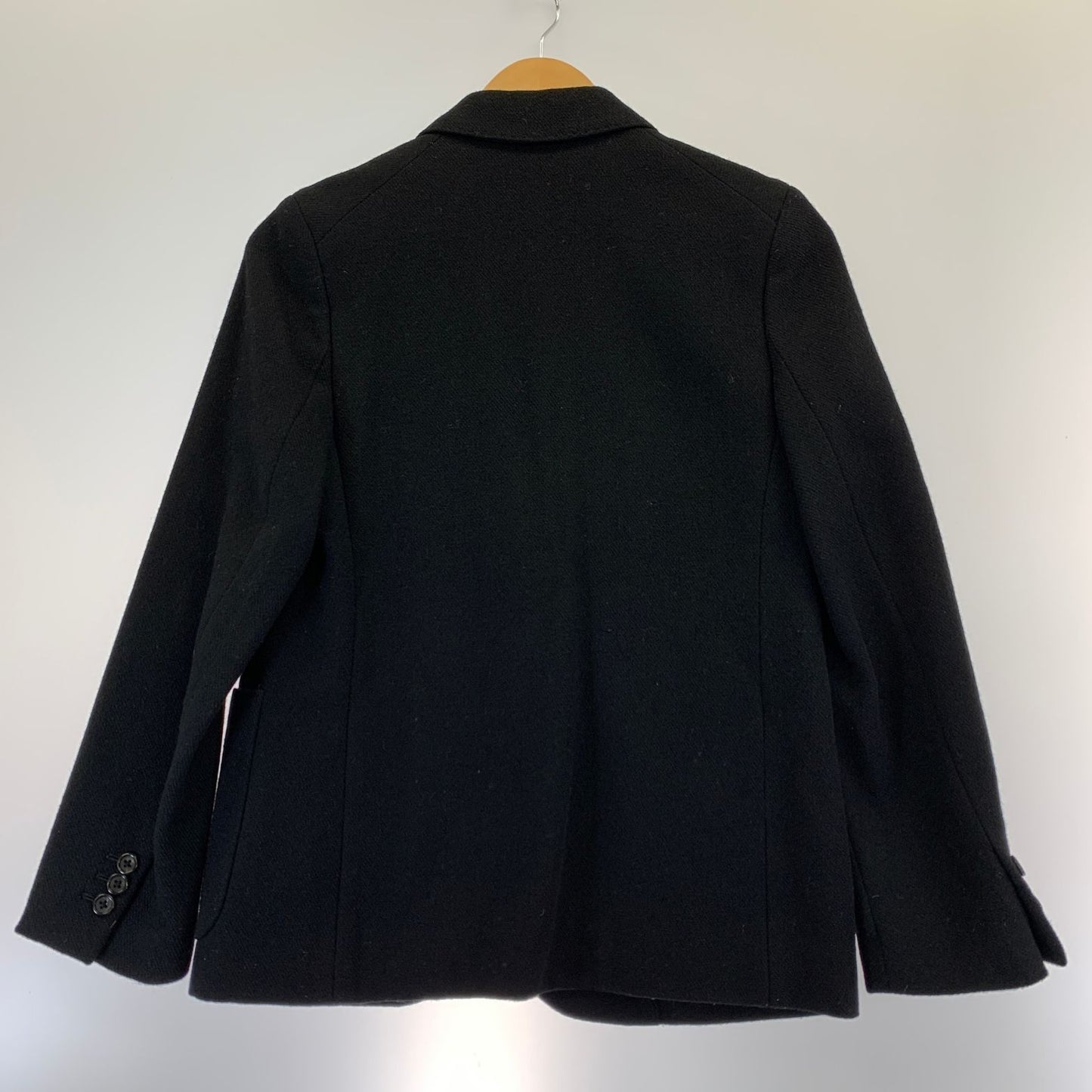 美品◆マーガレットハウエル テーラードジャケット 2B ウール ブラック レディース サイズ1 MARGARET HOWELL 【AFB16】