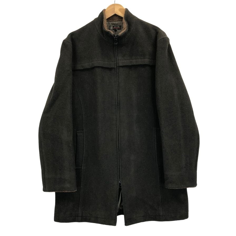 美品◆ミシェルクラン スタンドカラー ウールジャケット グレー サイズ48 MICHEL KLEIN MK 【AFA7】