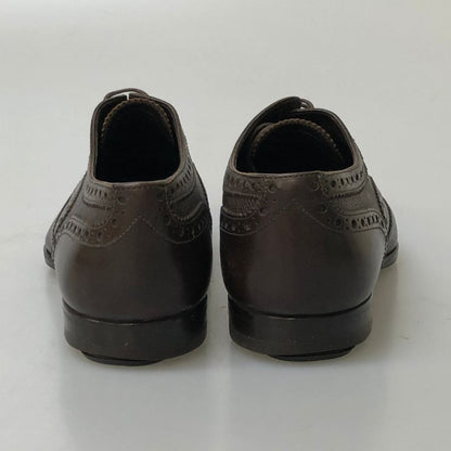 ルイヴィトン グレインレザー ウイングチップ レースアップシューズ ST1019 メンズ サイズ6.5M ブラウン Louis Vuitton 約25.5cm【PTM2】