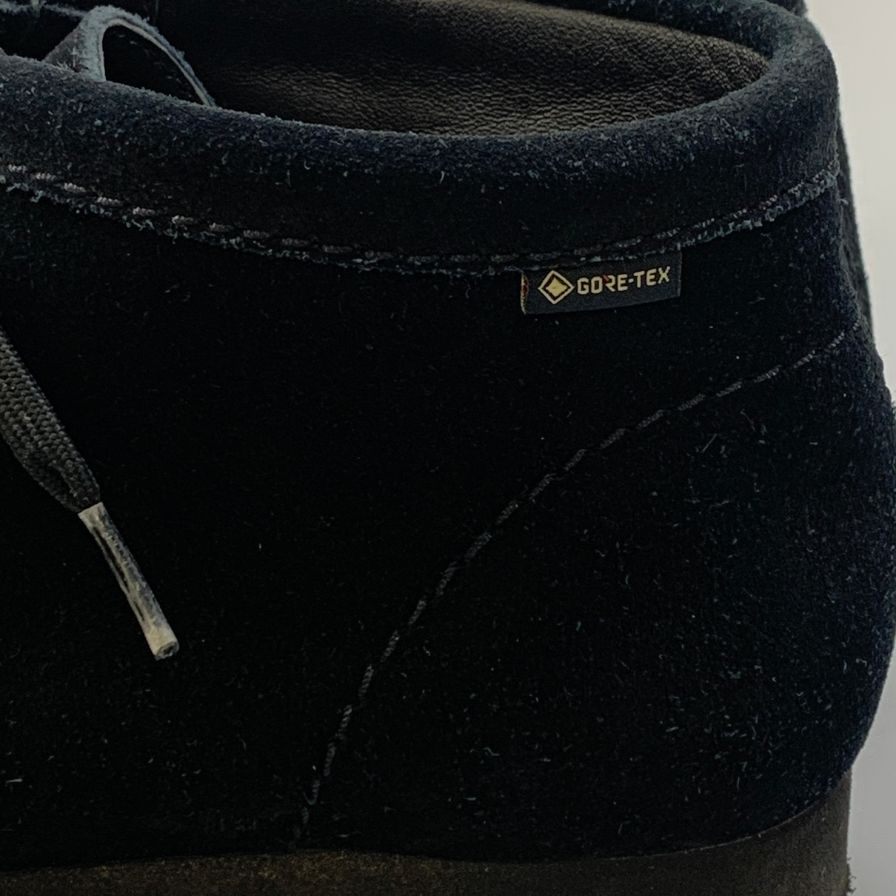 クラークス デッキシューズ ワラビー スエード クレープソール メンズ ブラック サイズ25.5cm CLARKS 約25.5cm【AFC45】