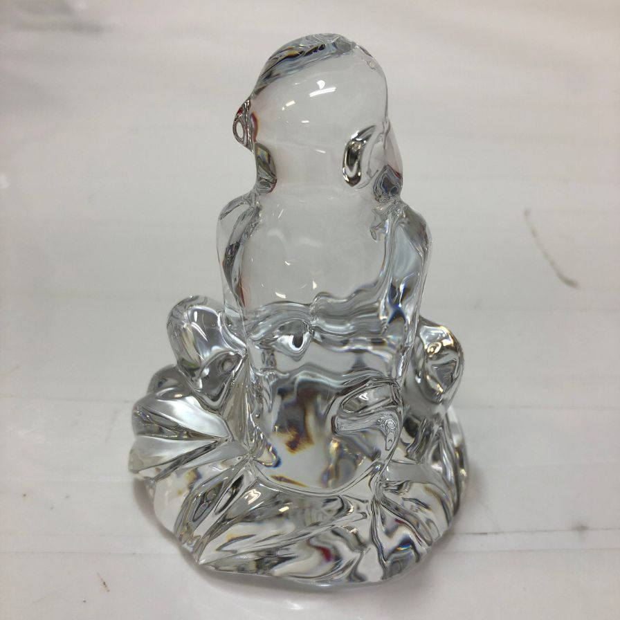 バカラ クリスタルオブジェ 干支 猿 Baccarat【AFB55】【中古】