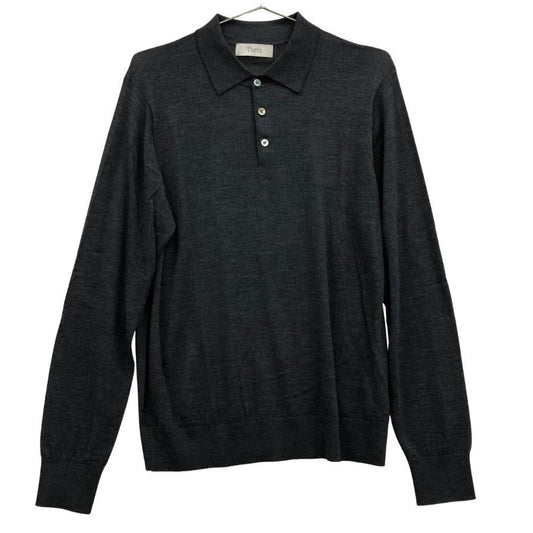 美品◆トゥット ポロシャツ ウール サイズ52 グレー系 Tutto 【AFB29】